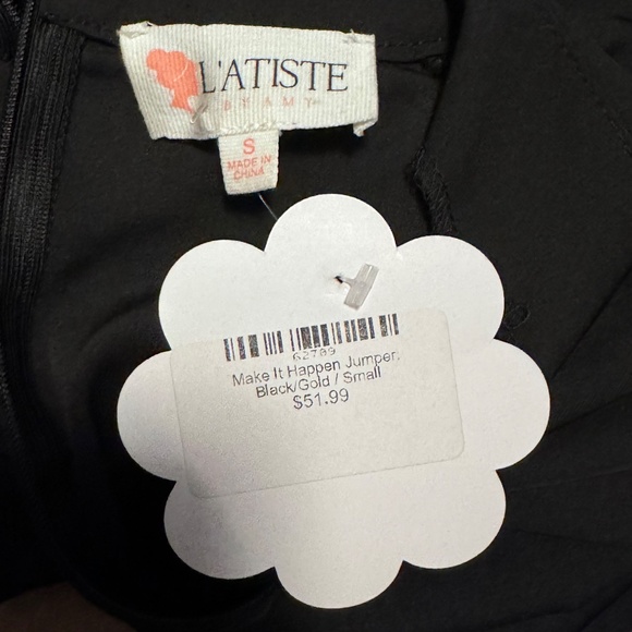 NWT L'atiste Make It Happen Jumper / Black / S - Picture 5 of 5